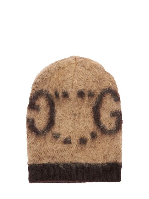 gucci beanie brown|Shop Gucci GG Mohair.